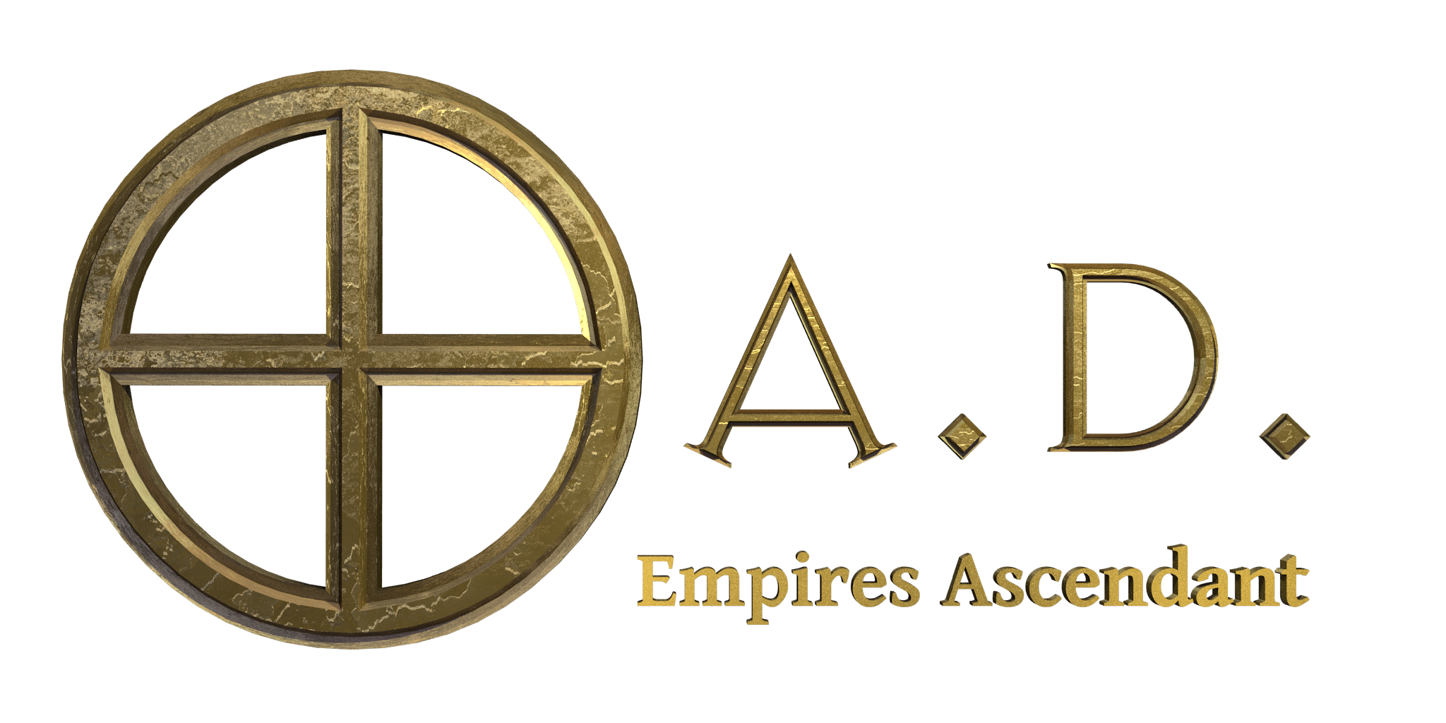 Official gold 0 A.D. Empires Ascendant logo