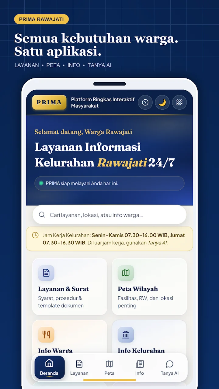 PRIMA Rawajati official Google Play screenshot 1