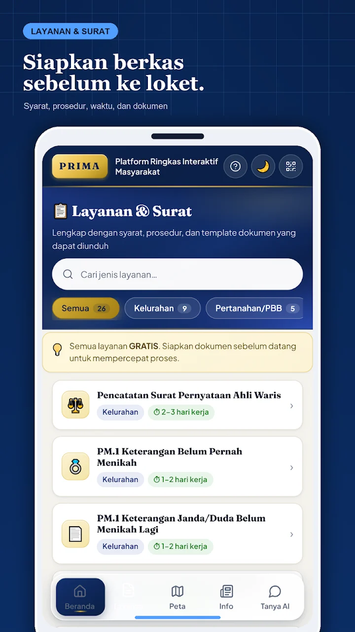 PRIMA Rawajati official Google Play screenshot 2